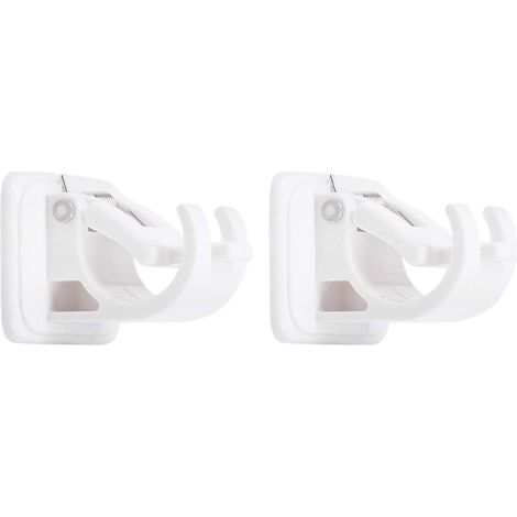 2pcs Support de Rideau Réglable Support de Tringle à Rideaux,Support Tringle Rideaux Auto-adhésifs sans Percage (1/5)