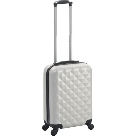 Teenpull – Hartschalen-Trolley Helles Silber ABS (1/5)