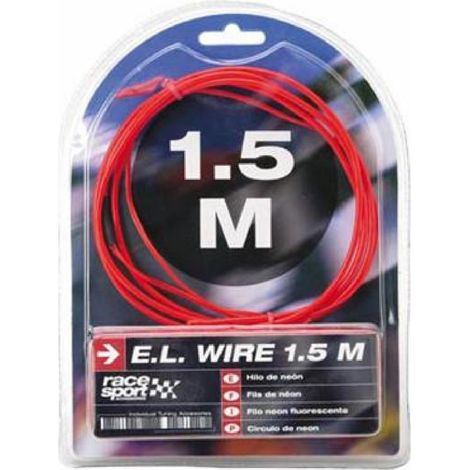 Fil neon - Effet Flash - 3m - Rouge