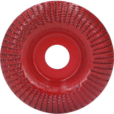 Disque de sculpture sur bois meule de façonnage en acier inoxydable pour meuleuses d'angle 22mm vin rouge
