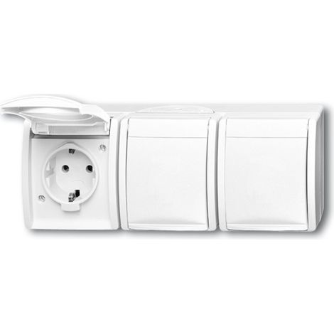 Busch-Jaeger 2084-0-0712 toma de corriente CEE 7/3 Blanco