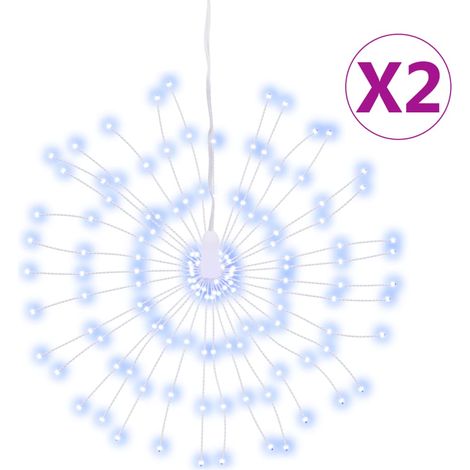 Étoile rayonnante de Noël 140 LED 2 pcs blanc froid 17 cm CFW241464 (1/5)