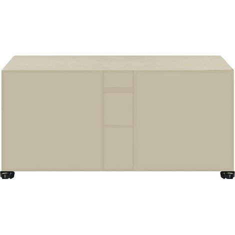 Housse de meuble étanche 420D, housse anti-poussière en tissu Oxford noir, housse étanche avec fenêtre de ventilation à poignée de bande étanche,beige (1/5)