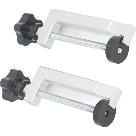 2 pièces serre-joint de guidage pour défonceuse en alliage d'aluminium, fixation multifonction pour rail de menuiserie (1/5)