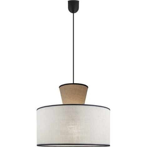 Colgante acabado beig-tostado modelo Selma, 24cm(alto) 42cm(ancho) 42cm(fondo). (1/2)