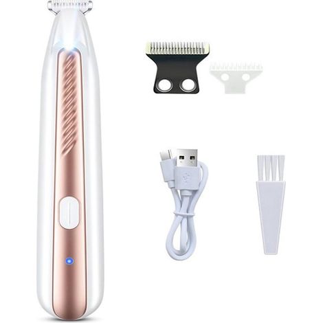 Coupe-ongles pour animaux - blanc - coupe-ongles pour chiens - tondeuse à griffes avec lumière LED - électrique - étanche - rechargeable (1/5)