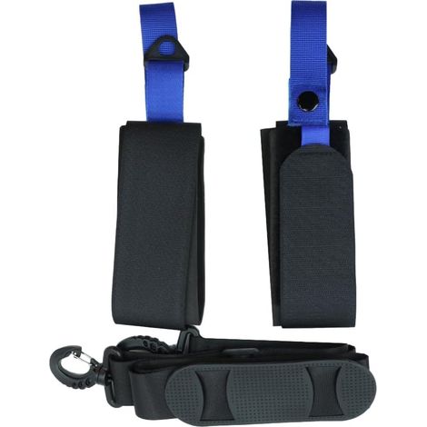 Sangle de Ski et Porte-bâtons, Accessoire de Ski Alpin Facile à Utiliser pour Le Transport, bandoulière réglable avec Support rembourré, Transport de matériel sans Effort (1/5)