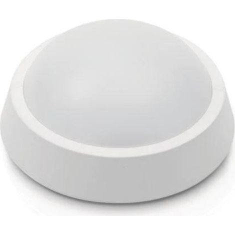 Plafonnier LED 8W Blanc Rond IP65 - Blanc Chaud - SILUMEN