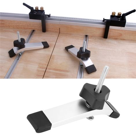 1 Satz Aluminiumwinkel mit T-Nut und T-Schiene für Tischplatten, Holzbearbeitungswerkzeug (1/5)