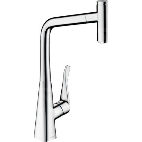 Mitigeur de cuisine monocommande Metris Select M71 ComfortZone 320, Eco, 1 jet, sBox chrom (1/5)