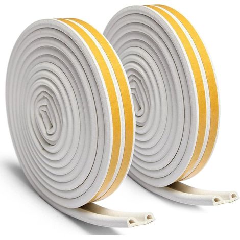 2x Fenster 9mm x 6mm x 2,5 Meter, 4 Dichtungen, insgesamt 10M Zugluftdicht (1/5)