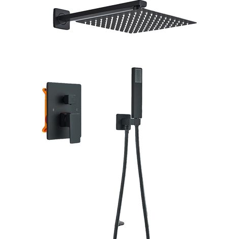Grifo de ducha, acero inoxidable duradero, control fácil de usar, 2 vías, 16 pulgadas (1/2)