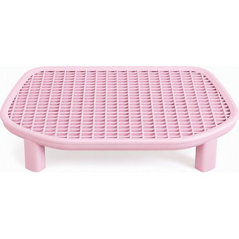 Tapis de litière pour chat avec marche antidérapante rose (1/5)