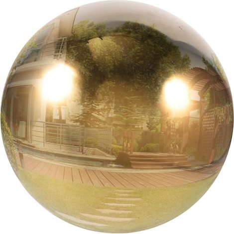 Boule Décorative Acier Ornement Réfléchissant pour Jardin Et Intérieur Accessoire De Décoration pour Et Événements Extérieurs (1/5)