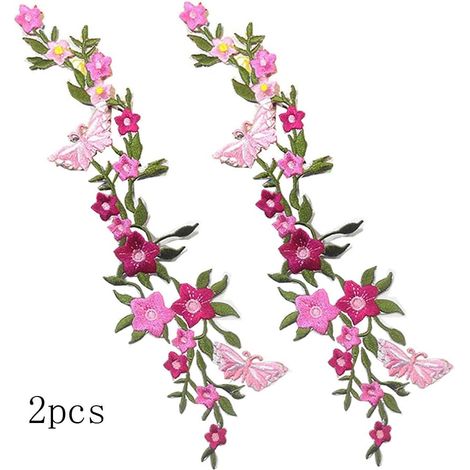 Nouvelle broderie papillon et fleur, dentelle florale (1/5)