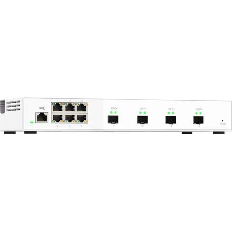 QNAP QSW-M2106-4S switch di rete Gestito L2 2.5G Ethernet (100/1000/2500) Bianco (1/4)