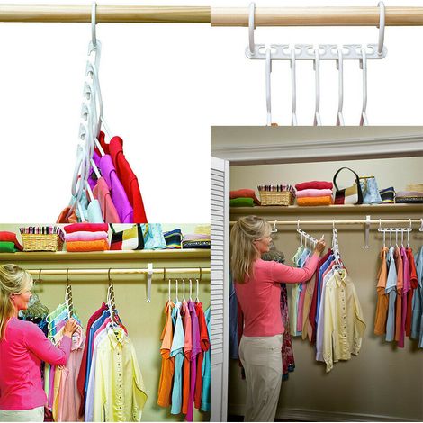 ORGANIZER APPENDIABITI SALVASPAZIO ORGANIZER ARMADIO 10 PZ. GRUCCE STAMPELLE
