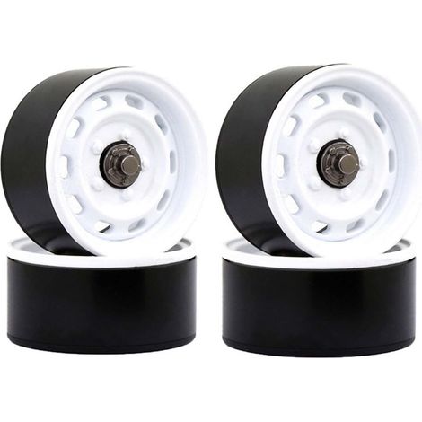 Satz mit 4 1,9 Zoll (54 mm) Metall-Beadlock-Felgen für 1/10 RC-Crawler-Cars Axial SCX10 TRX4 (1/3)