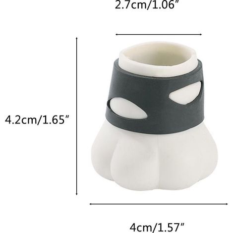 Lot de 4 protège-pieds de chaise pour parquet, motif pattes de chat, en silicone. (1/5)