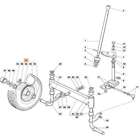 RUEDA DELANTERA ORIGINAL EMAK G384680052E1