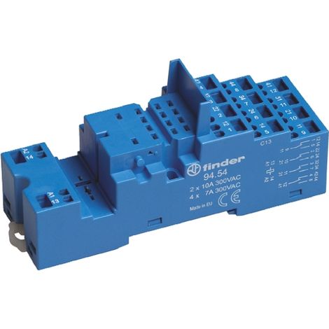 Support relais Finder série 94, Rail DIN, 250V c.a. ( Prix pour 1 )