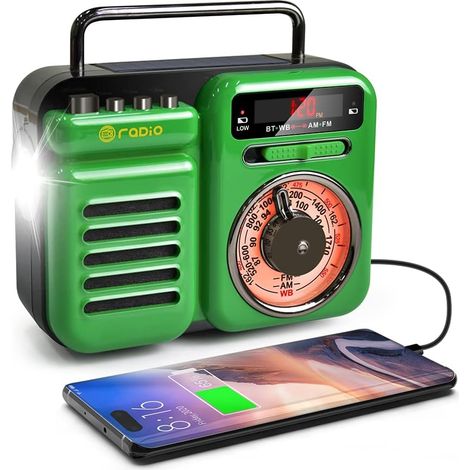 Filiyano – lampe torche 2000 MAH – Batterie externe solaire avec chargeur de téléphone portable et lampe torche 2000 MAH (1/5)