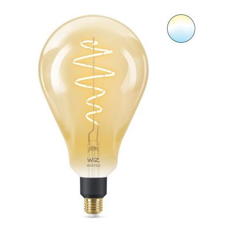 WiZ ampoule LED Connectée Wi-Fi Vintage, Standard Géant E27, Nuances de Blanc, équivalent 25W, 370 lumen, fonctionne avec Alexa, Google Assistant et Apple HomeKit (1/5)