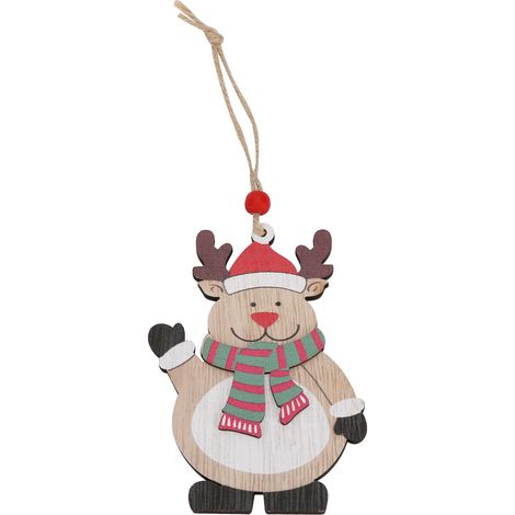 Décoration de Noël en Bois Arbre de Noël DIY pour Élans Fête du Printemps Maison