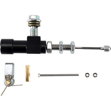 Tige d'embrayage hydraulique pour moto, pompe de frein M10x1,25 mm, noire (1/5)