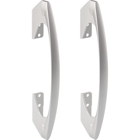 Poignées de meubles en métal de haute qualité SOMANA 2 pièces - Poignées de meubles anodisées argent mat Poignées d'armoires Dimensions : 60 x 213 mm (1/5)