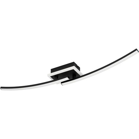 Lampe de plafond Lungolago LED - noir - carré - 901217 (1/3)
