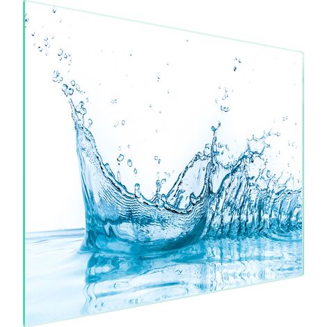 Planche à découper en verre 52x30 eau (1/5)