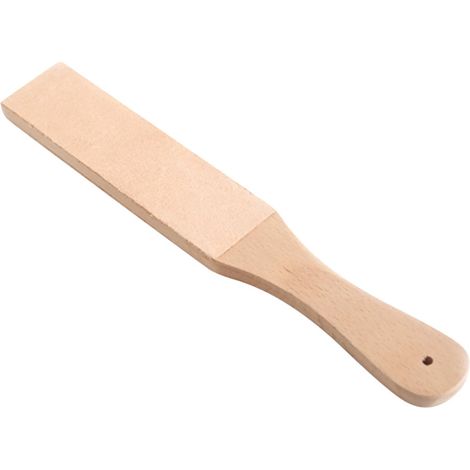 Affûteur En Bois - Lame En Cuir Végétal Double Face - Pour Couteaux De Cuisine Rasoirs Et Lames De Chasse - 28 X 4,3 X 1,2 Cm - 1 Pièce (1/5)