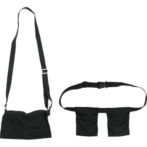 Sachet de drainage post-mastectomie noir, poche de récupération ajustable pour chirurgie mammaire, bande élastique réglable, filet de douche, pochette de drainage. (1/5)