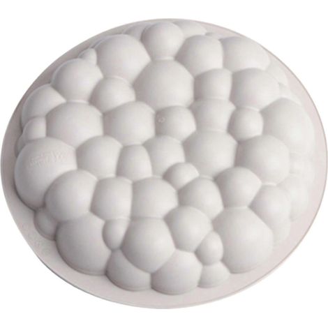 Moule à pâtisserie flexible rond en silicone pour gâteaux, fondants et muffins, idéal pour la pâtisserie et le bricolage. Fournitures de cuisine (1/5)