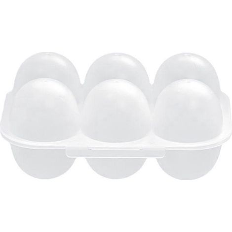 Boîte de rangement transparente pour œufs avec couvercle anti-poussière, pour 6 œufs. (1/4)
