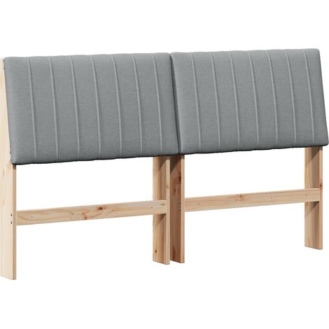 Maison Exclusive - Cabecero tapizado Gris Claro 160 cm Madera de