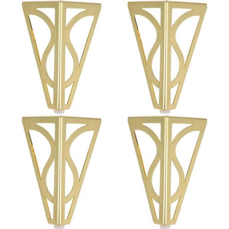 Pieds métalliques robustes pour meubles, ensemble de 4 pièces. (1/5)