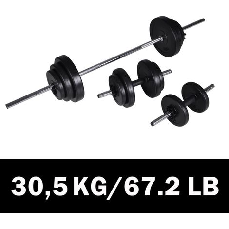 INLIFE Haltère 2 pcs 30,5 kg (1/4)