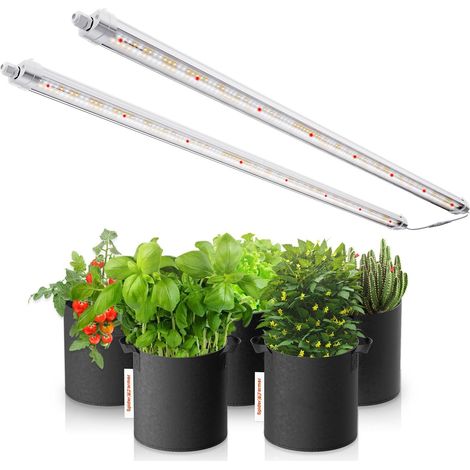 Glow80 110cm Full Spectrum Waterproof LED Plant Lamp 2-Pack 476 LED 80W (1/5)