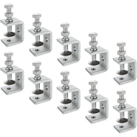 RHG 10 Pièces Serre Joints C 30mm, Pince C Acier Inoxydable 304 Réglable Plage de Serrage 0-25mm pour Soudage Charpentier Montage Domestique, l'Ébénisterie (1/5)