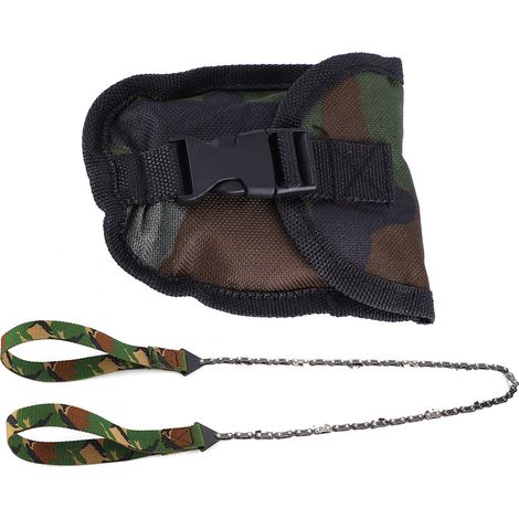 Scie À Chaîne Portable - Acier Résistant - Pour Camping Randonnée Et Survie - 1 Pièce (1/5)