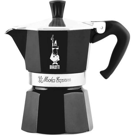 Cafetiere italienne - BIALETTI - Moka Express - Tous feux sauf induction - 6 tasses - 300 ml - Noir (1/5)