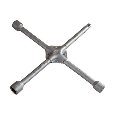 Maxter – Clé en croix pour écrous 17-19-21 – Carré 1/2" – Fixe pour douilles de diamètre variable – Usage professionnel