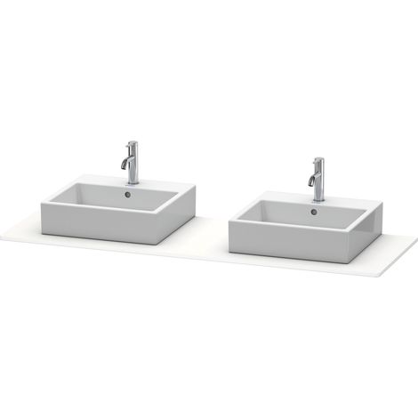 Console Duravit XSquare, 2 découpes, 1600x16x550mm, XS063HB8484,