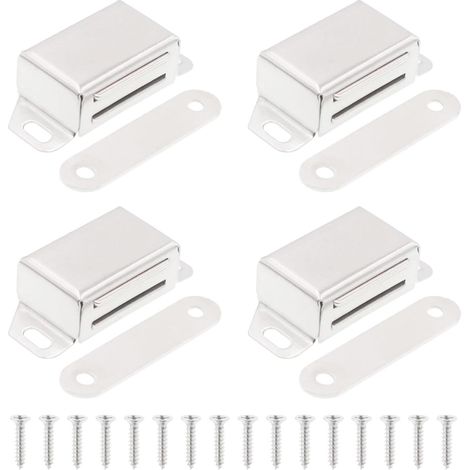 Lot de 4 loquets magnétiques pour portes, aimants puissants (10 kg) (1/5)