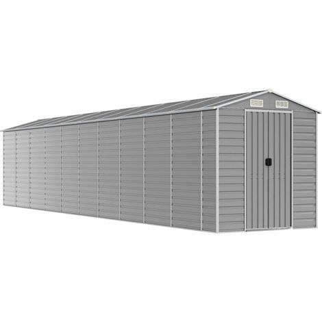 Maison Exclusive - Caseta de jardín gris claro 191x895x198 cm ace (1/5)