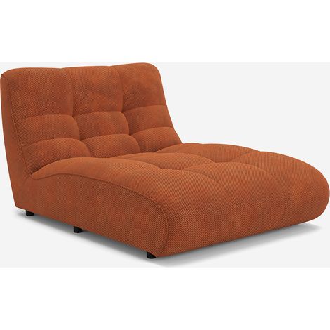 Modulare Samt-Sofainsel im Chesterfield-Stil Design Gardena - Dunkel-Orange (1/5)