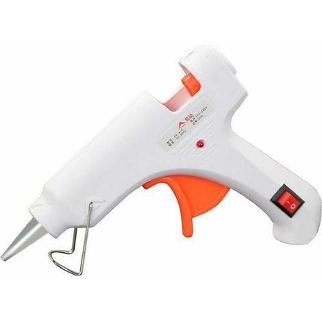 Pistolet à colle thermofusible 20W Pistolet à colle thermofusible Pistolet à colle thermofusible rapide pour base de réparation, artisanat, bricolage, maison, bricolage, (1/5)