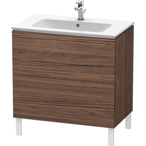 L-CUBE mobile lavabo 820x481x704mm noce scuro